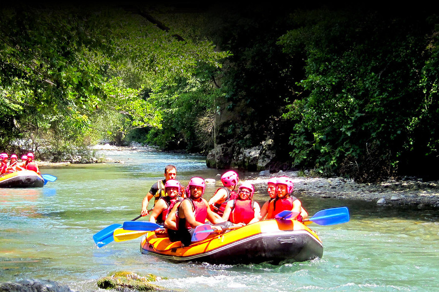 Rafting on Vrbas river